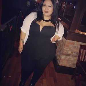 Plus Size Peplum Pant Jumper